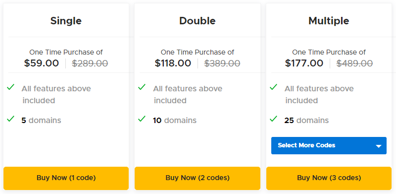 wpDataTables AppSumo Pricing