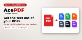 AcePDF lifetime deal review – a desktop PDF converter and editor that turns PDFs into Word, Excel, text and images.