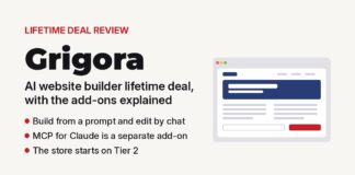 Grigora Lifetime Deal Review With a Close Look at Its AI Builder and MCP Add-On Grigora lifetime deal review illustration of a browser window showing a website layout with a hero banner, text blocks and a signup form